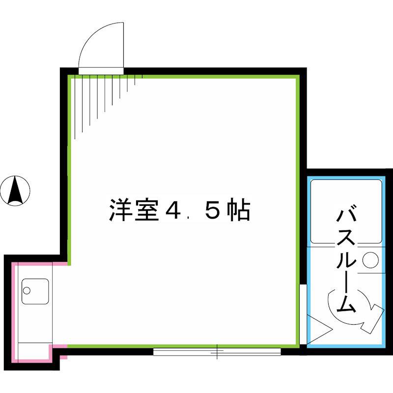 富久和荘(ワンルーム/1階)の間取り写真