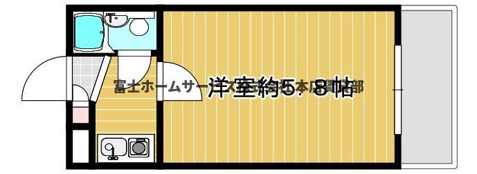 シャトー我孫子3番館(1K/3階)の間取り写真