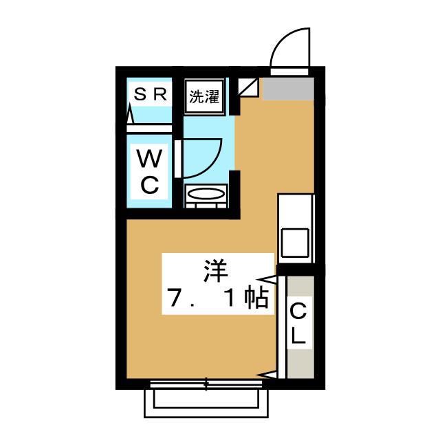 SIESTAVILLA橋本VERDE(ワンルーム/3階)の間取り写真