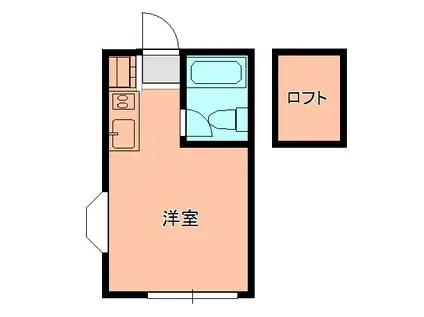 エクリプスI(ワンルーム/2階)の間取り写真
