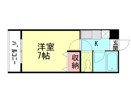 シャルム長田(1K/1階)の間取り写真