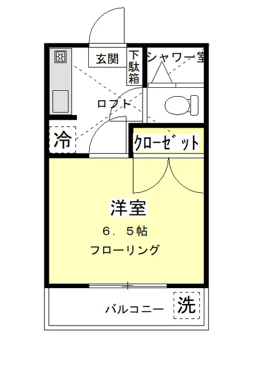 アシュレー蒲生 2階階 間取り