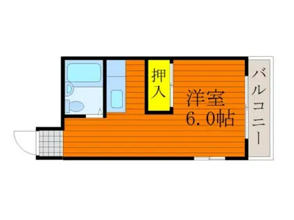 パズ昌栄I(1K/3階)の間取り写真