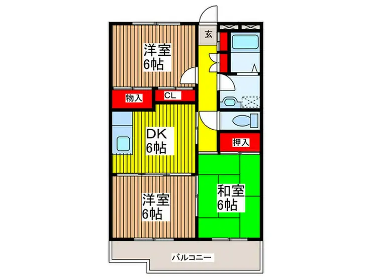 埼京レジデンス 2階階 間取り