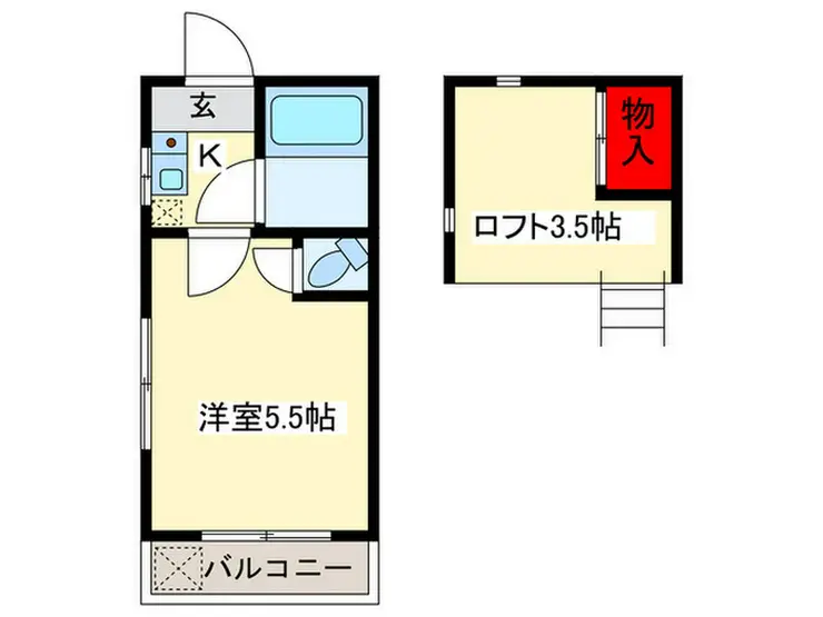 ルーエハイム 2階階 間取り