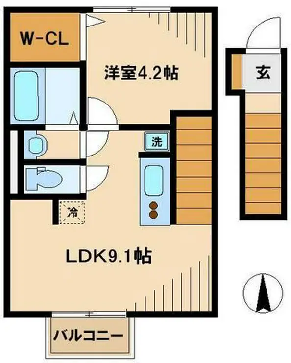 サンブリッジD&C 2階階 間取り