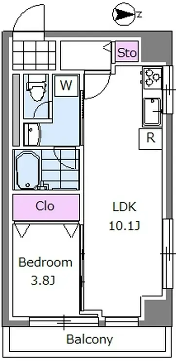 西麻布コンド 2階階 間取り