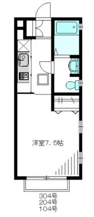 ローズハイツ 2階階 間取り