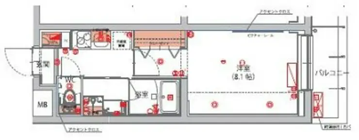 ハーモニーレジデンス新宿THE NORTH 3階階 間取り