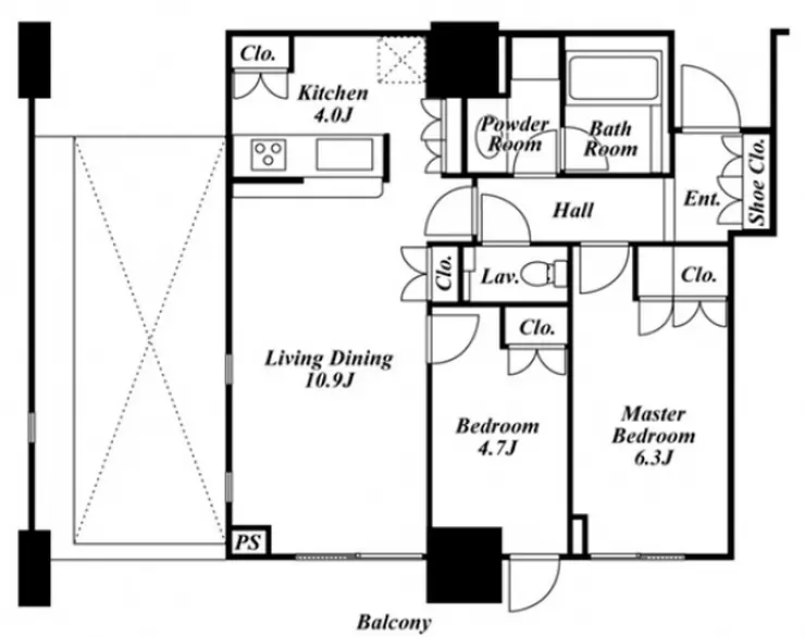 リエトコートアルクスタワー 10階階 間取り