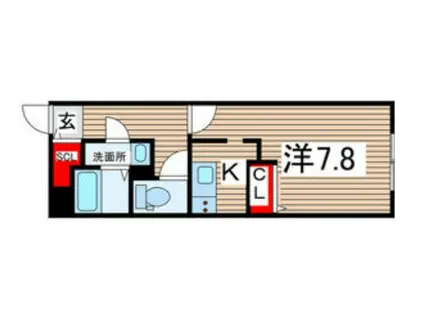 G VIVRE 御器所(1K/4階)の間取り写真