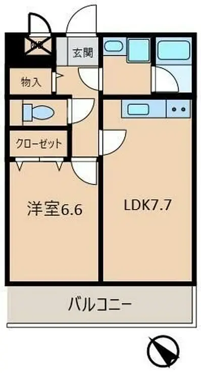 日興ロイヤルパレス白山 4階階 間取り