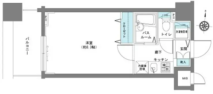 フェニックス八王子弐番館 3階階 間取り