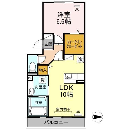 ボヌール コート(1LDK/3階)の間取り写真