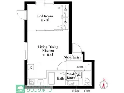 SACHIEIKOU清澄白河(1LDK/4階)の間取り写真