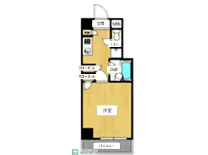 プライムアーバン亀戸(1K/6階)の間取り写真