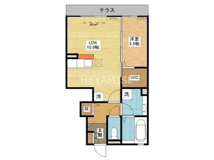 ウィット千々石 A(1LDK/1階)の間取り写真