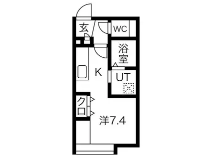 MKR.BLD(1K/1階)の間取り写真