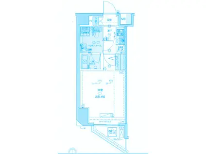 GENOVIA武蔵関公園SKYGARDEN(1K/5階)の間取り写真