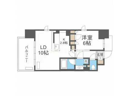 アーバンドルフ天満(1LDK/3階)の間取り写真