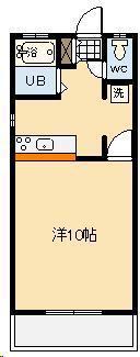 フレグラント青葉(1K/1階)の間取り写真