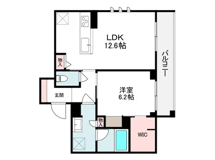 ACERO GARDEN(1LDK/2階)の間取り写真