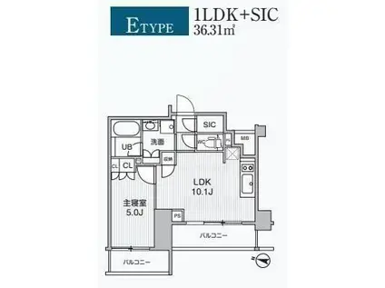 ALIVIS綾瀬(1LDK/5階)の間取り写真