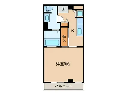 ヴィラ141(ワンルーム/3階)の間取り写真