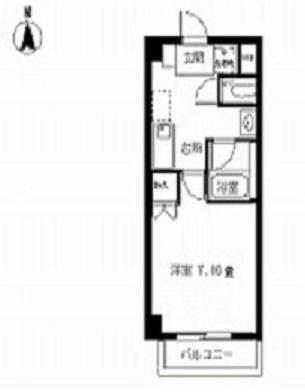 F&Fアビタシオン(1K/1階)の間取り写真