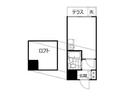 インベスト西中延(ワンルーム/1階)の間取り写真
