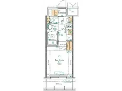 MAXIV大須観音(1K/2階)の間取り写真