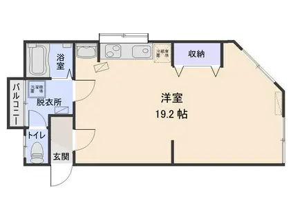 COCO HOUSE TAMAI C(ワンルーム/2階)の間取り写真