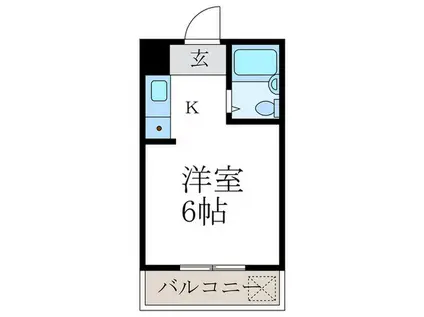 サニーヒルせき(ワンルーム/3階)の間取り写真