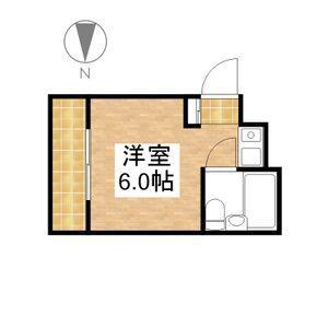 チサンマンション桜通久屋(ワンルーム/6階)の間取り写真