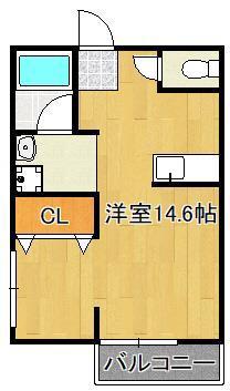 TENOU BLD(ワンルーム/3階)の間取り写真