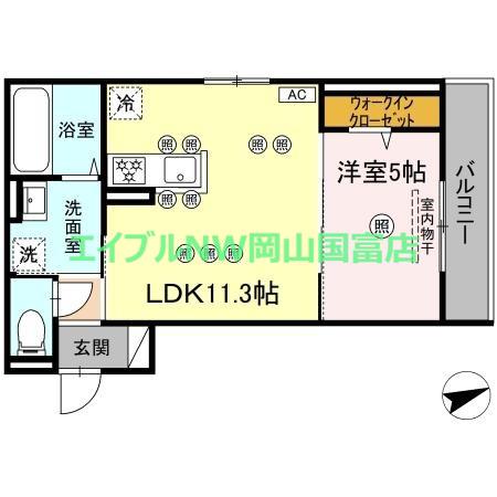 アルタ・レジデ(1LDK/3階)の間取り写真