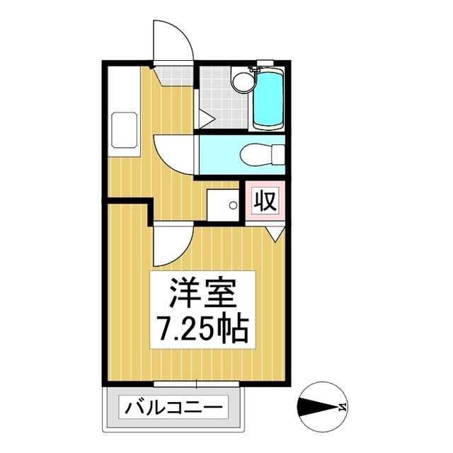 エトワールド(1K/2階)の間取り写真