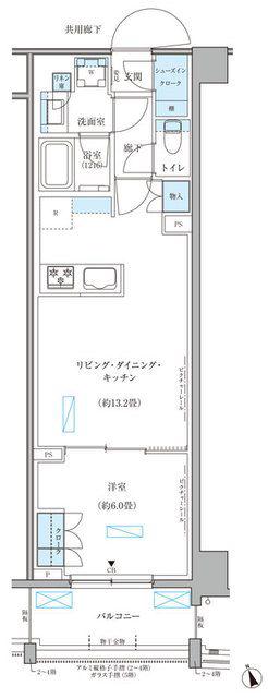 パークアクシス文京本郷(1LDK/3階)の間取り写真