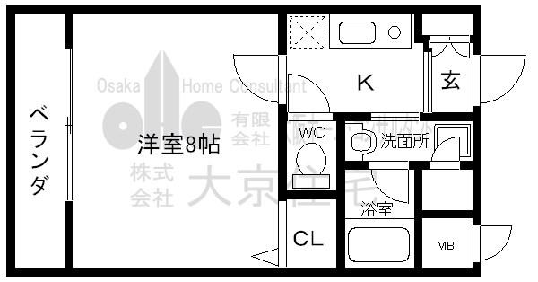JB PLAZA(1K/2階)の間取り写真