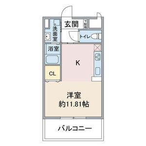 AVANTI YASHIRODAI(ワンルーム/2階)の間取り写真