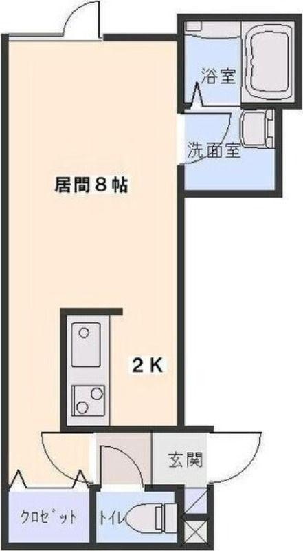 RT III(1K/2階)の間取り写真