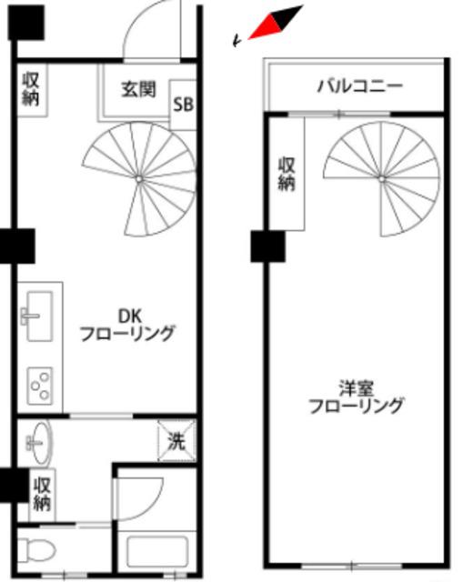 澄風苑マンション(1DK/1階)の間取り写真