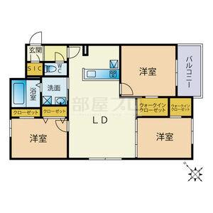 PORTE-BONHEURII(3LDK/1階)の間取り写真