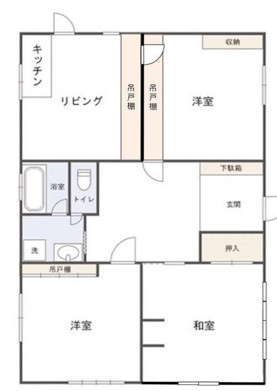 立石森荘(3DK/2階)の間取り写真