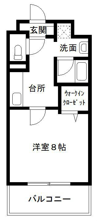 パークゲート(1K/3階)の間取り写真