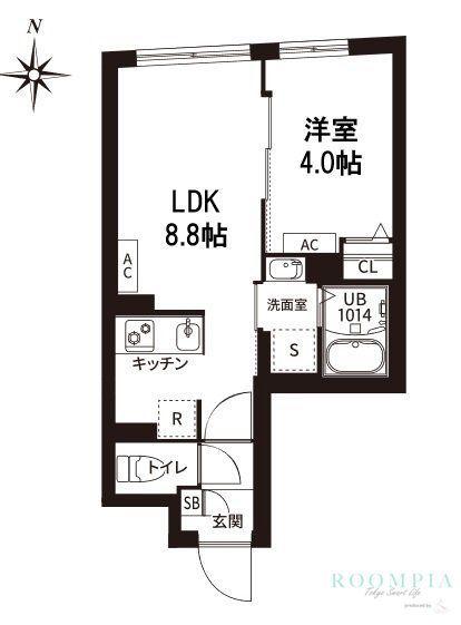 レピュア旗の台レジデンス(1LDK/5階)の間取り写真