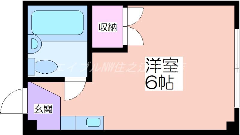 CASA沢ノ町(ワンルーム/1階)の間取り写真