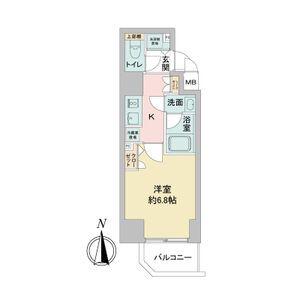 APEX名古屋栄PREMIERLIFE(1K/8階)の間取り写真