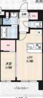 LUXE新大阪VI(1LDK/4階)の間取り写真