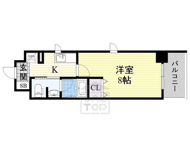 KDXレジデンス豊中南(1K/5階)の間取り写真